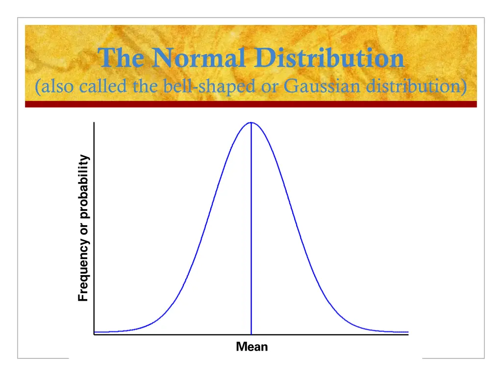 the normal distribution also called the bell