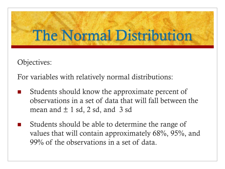 the normal distribution