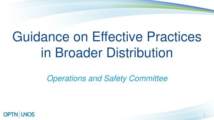 guidance on effective practices in broader