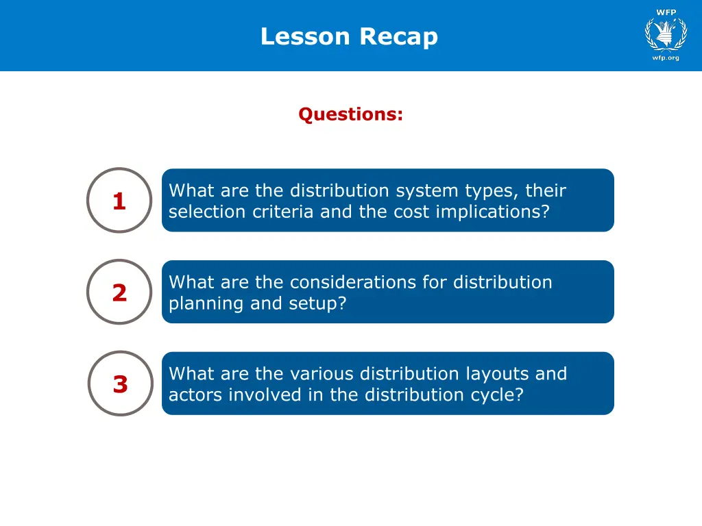 lesson recap