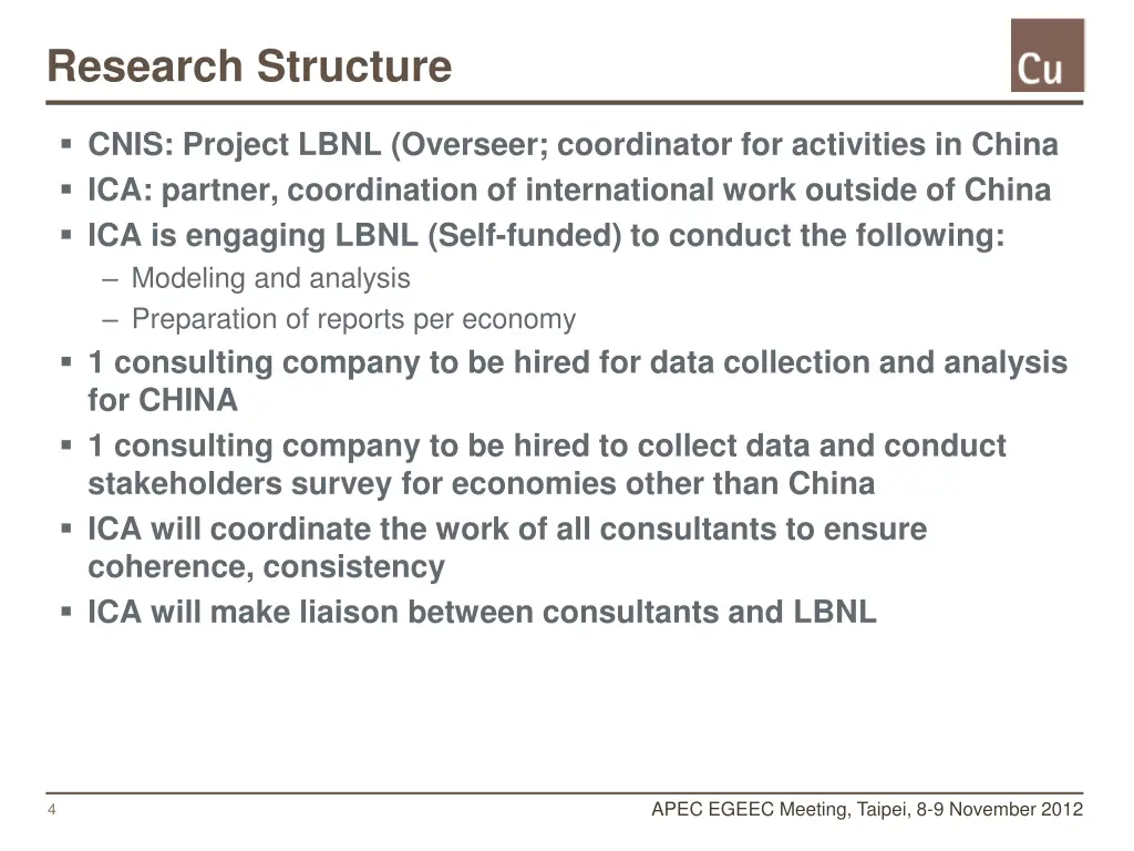 research structure