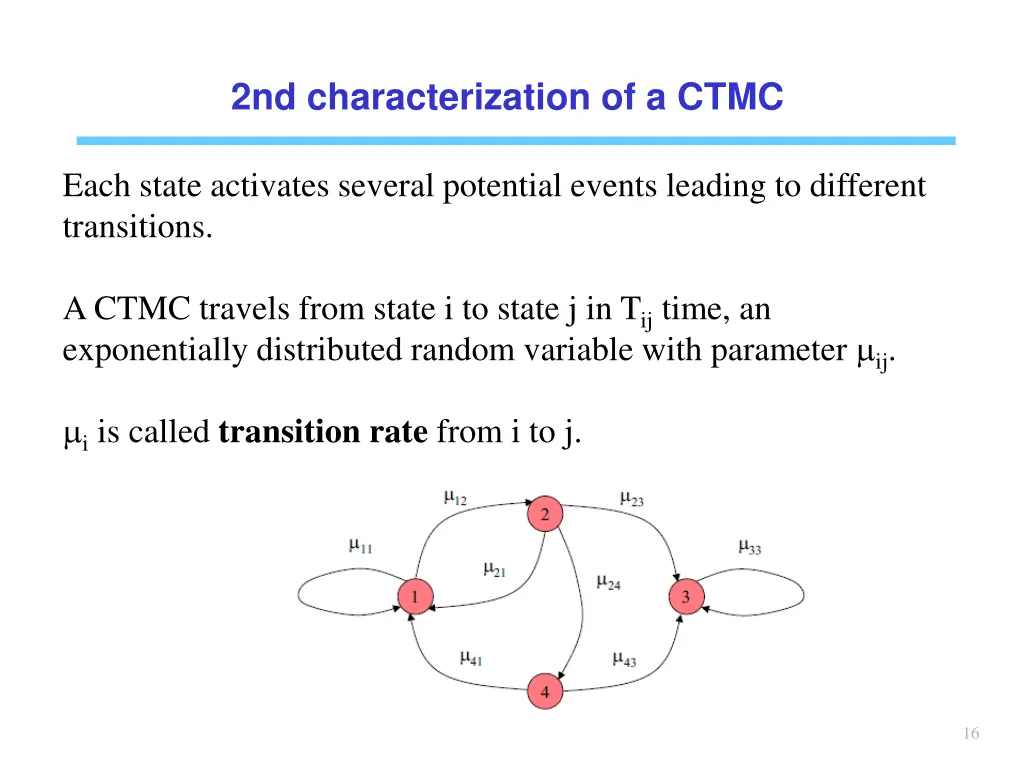 2nd characterization of a ctmc