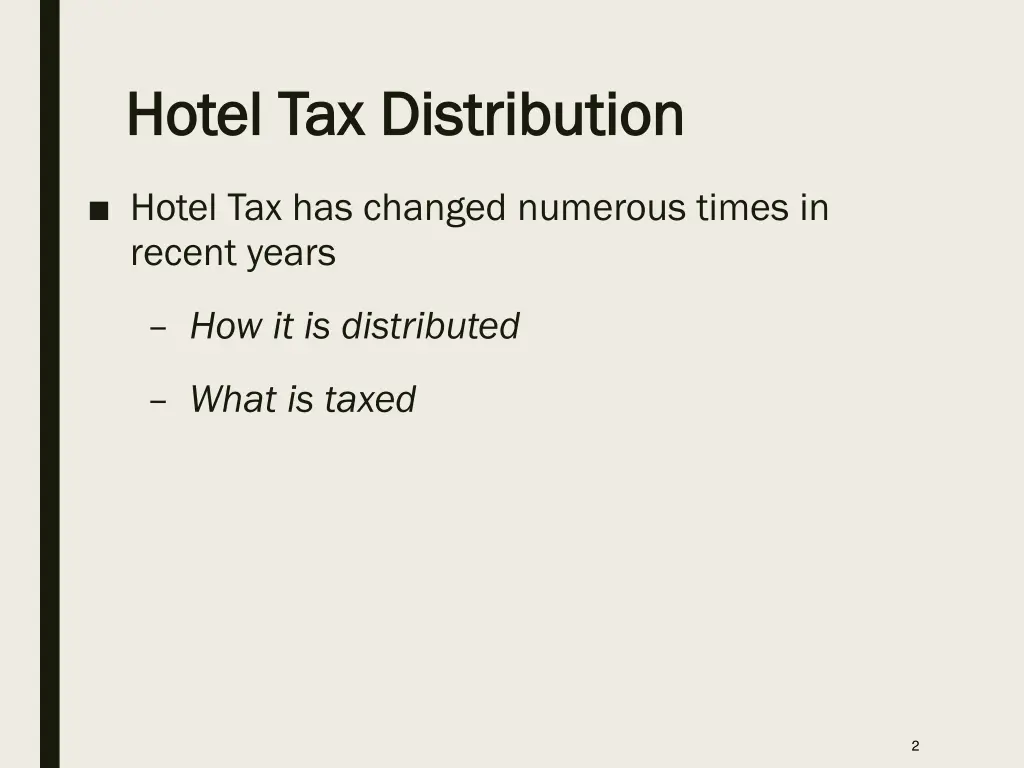 hotel tax distribution hotel tax distribution