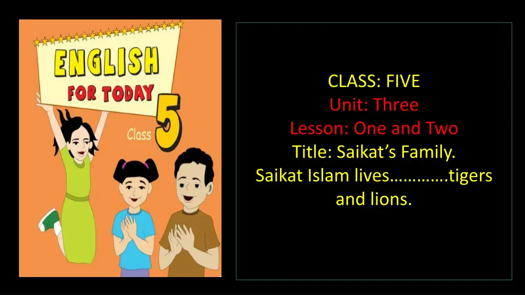 class five unit three lesson one and two title