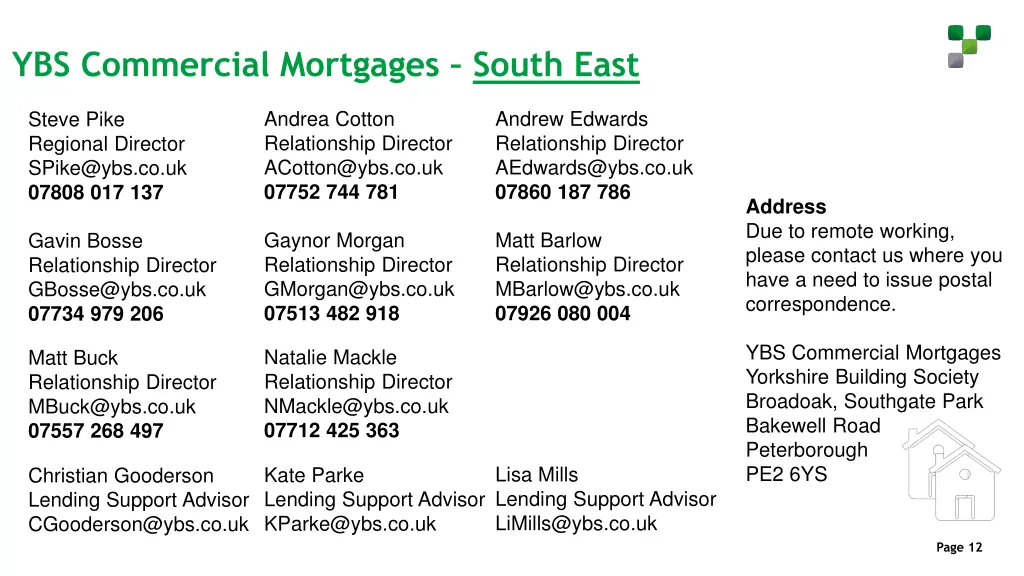 ybs commercial mortgages south east