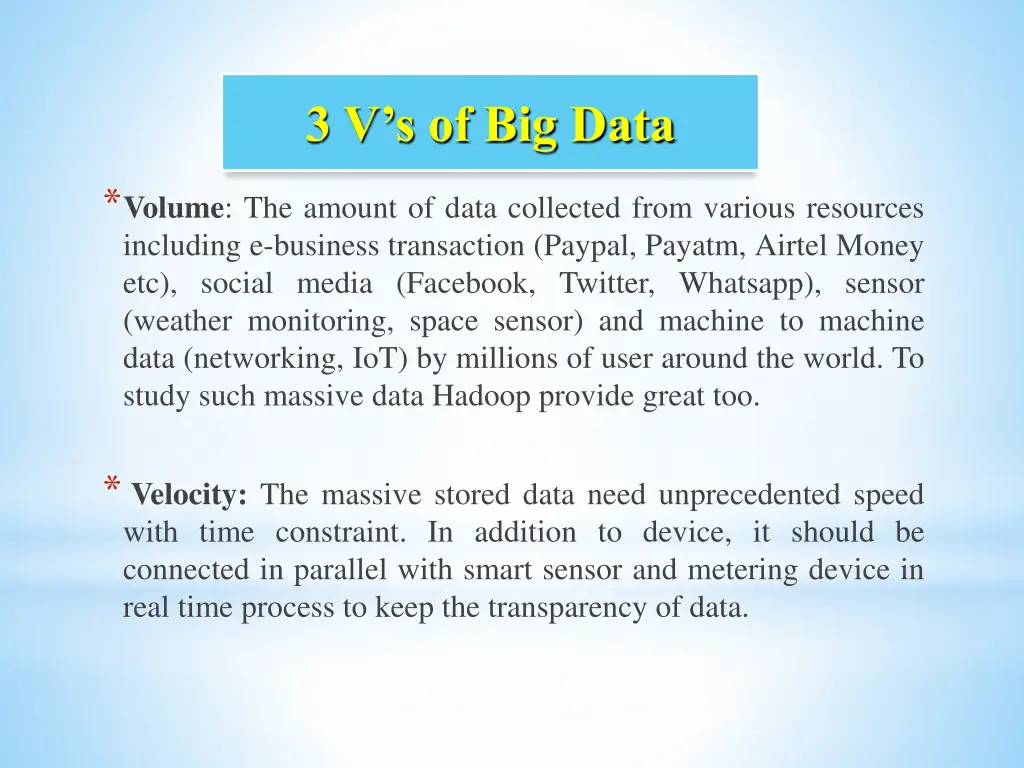 3 v s of big data