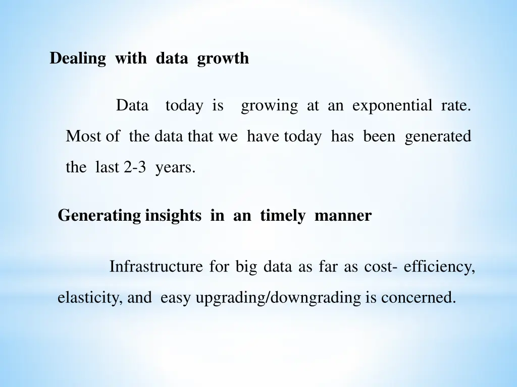 dealing with data growth