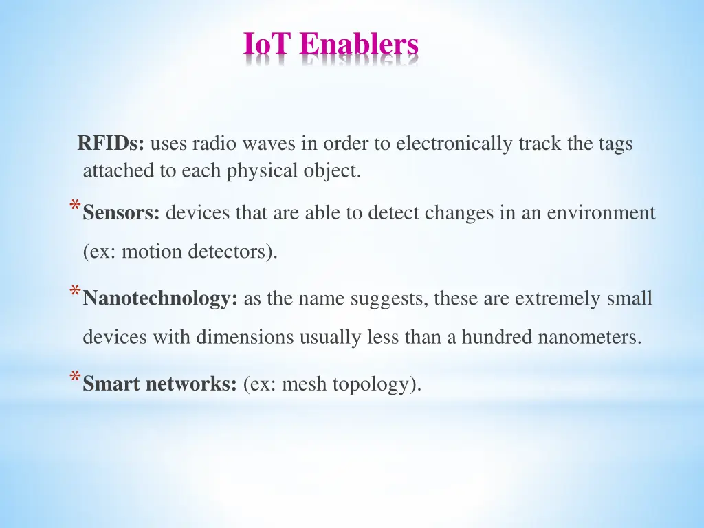 iot enablers