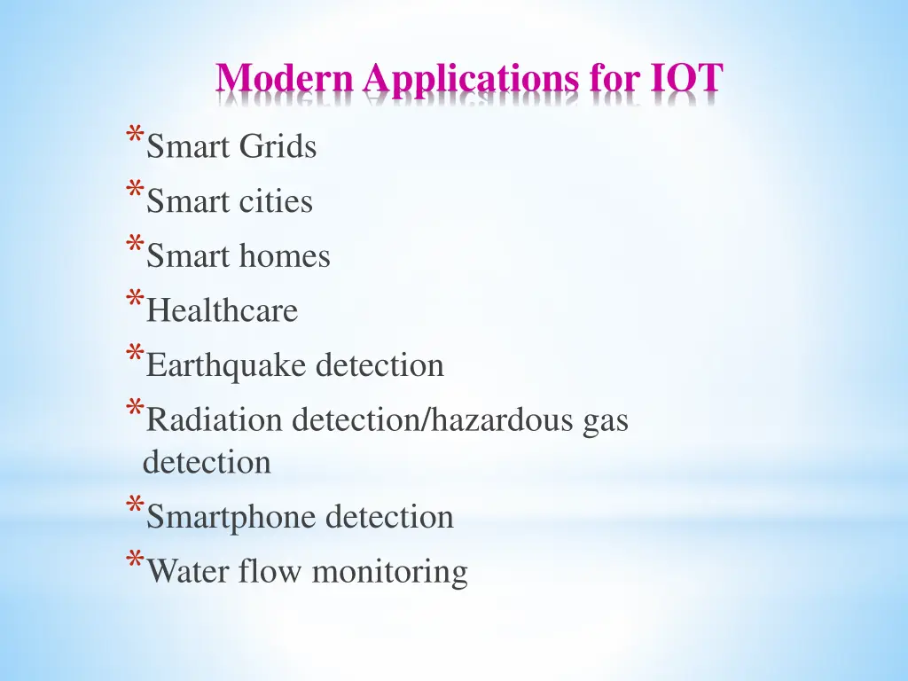 modern applications for iot smart grids smart