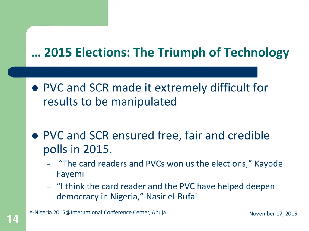 2015 elections the triumph of technology 1