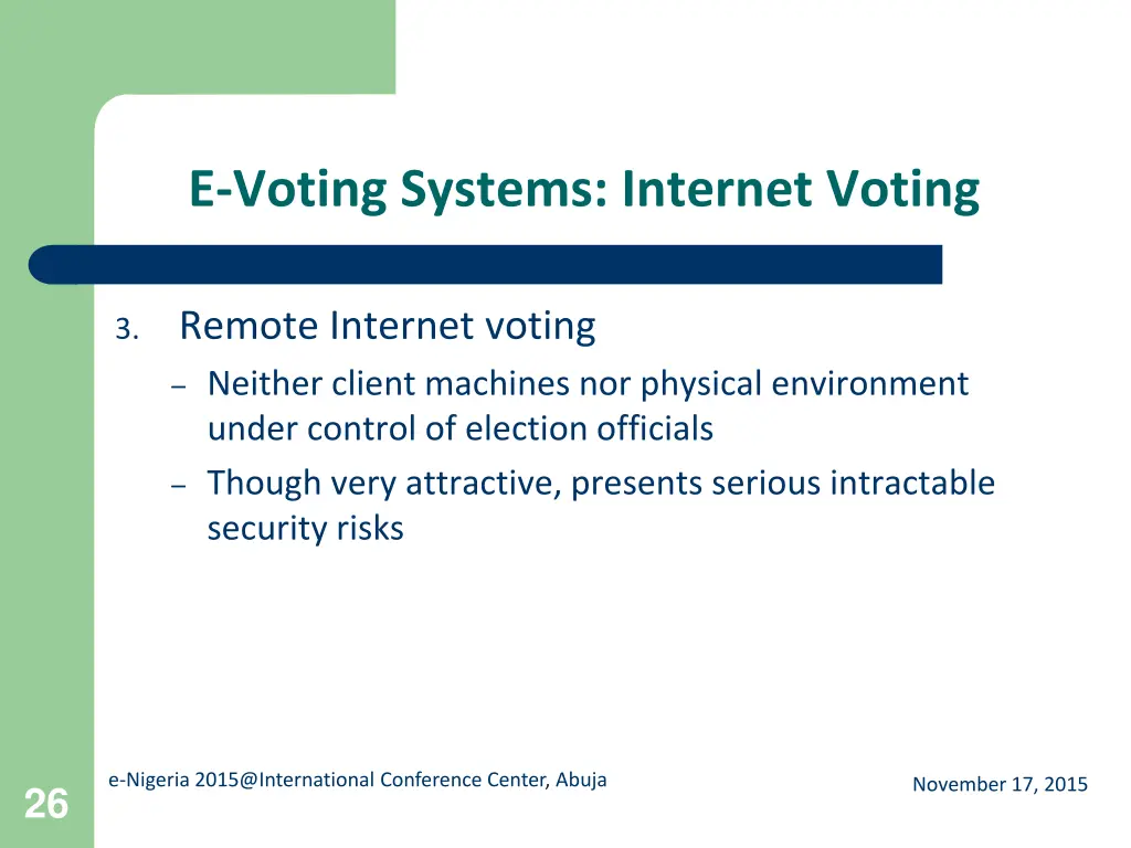 e voting systems internet voting 1