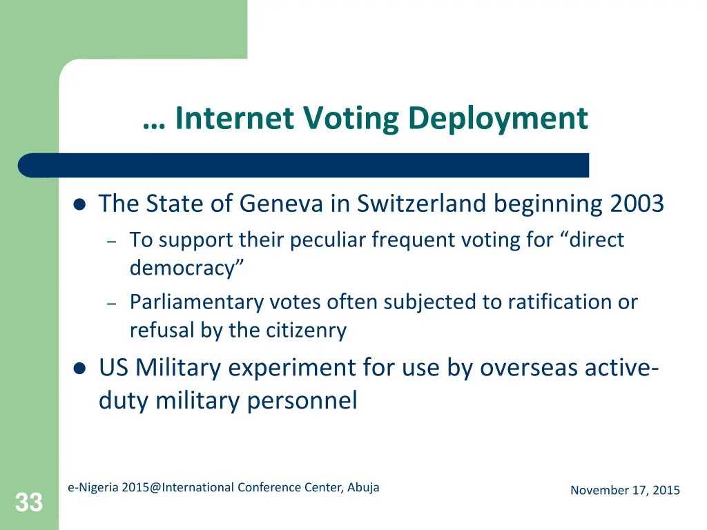 internet voting deployment 1