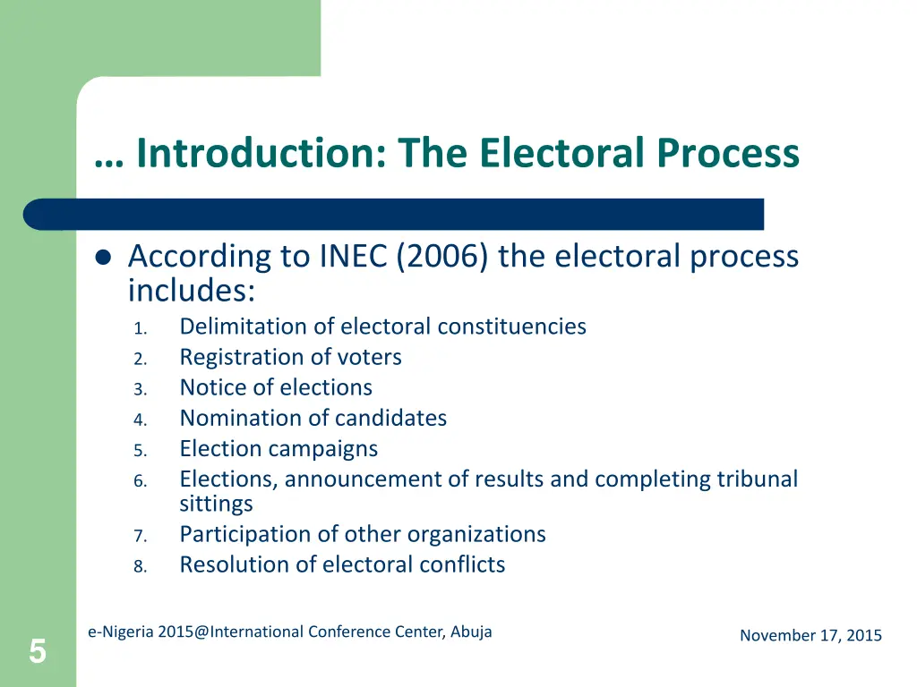 introduction the electoral process 1