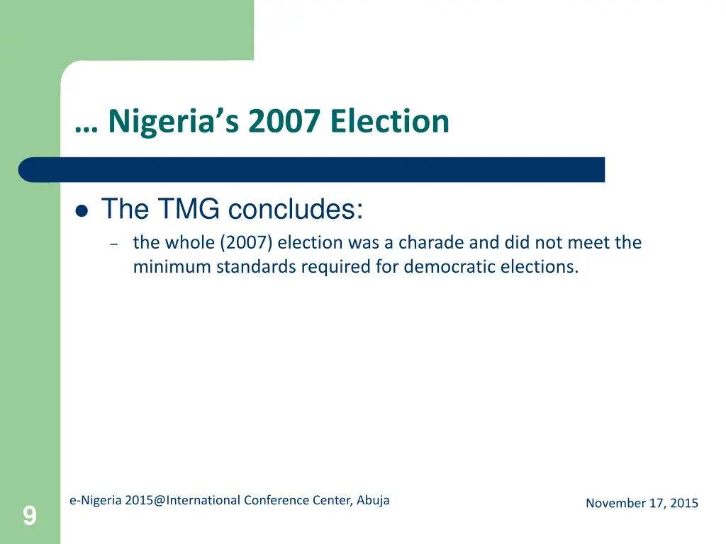 nigeria s 2007 election 1