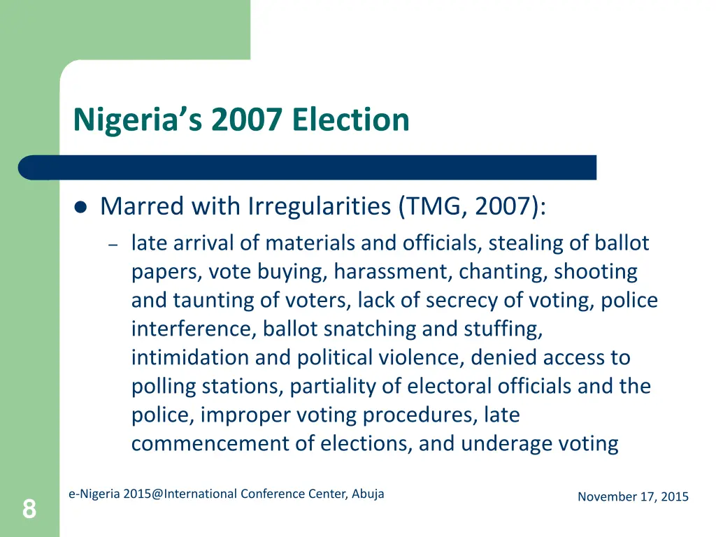 nigeria s 2007 election