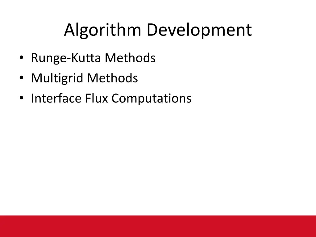 algorithm development