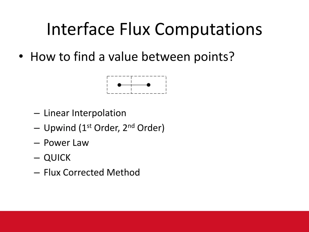 interface flux computations