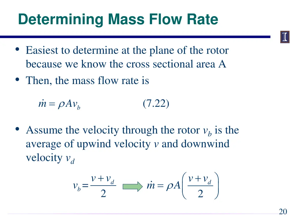 determining mass flow rate