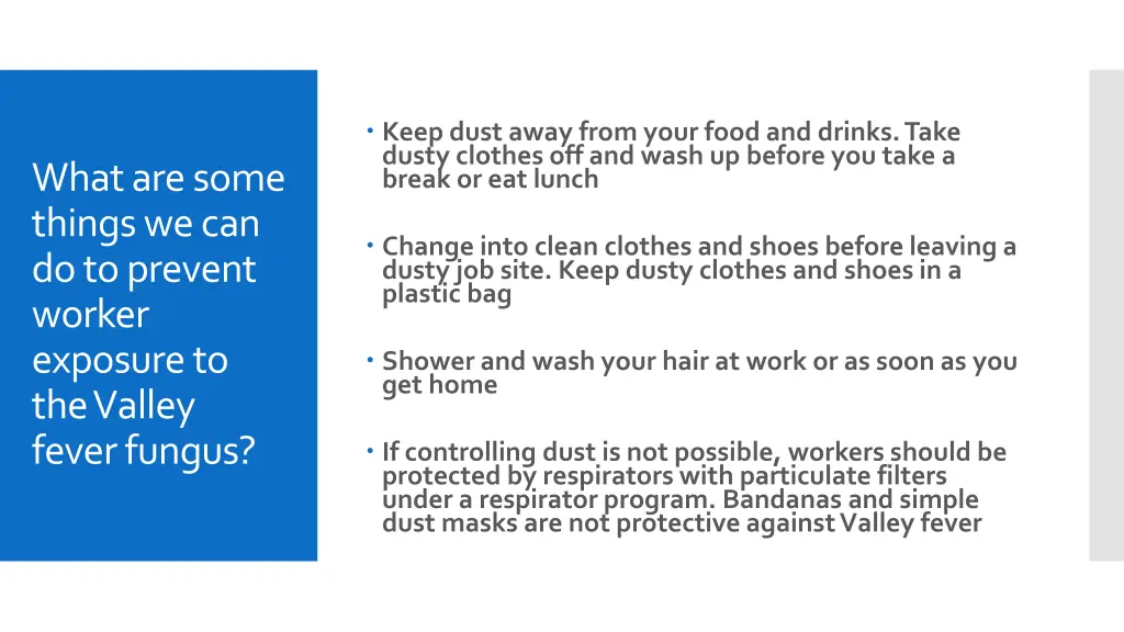 keep dust away from your food and drinks take