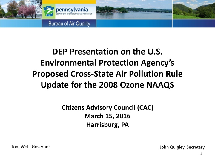 dep presentation on the u s environmental