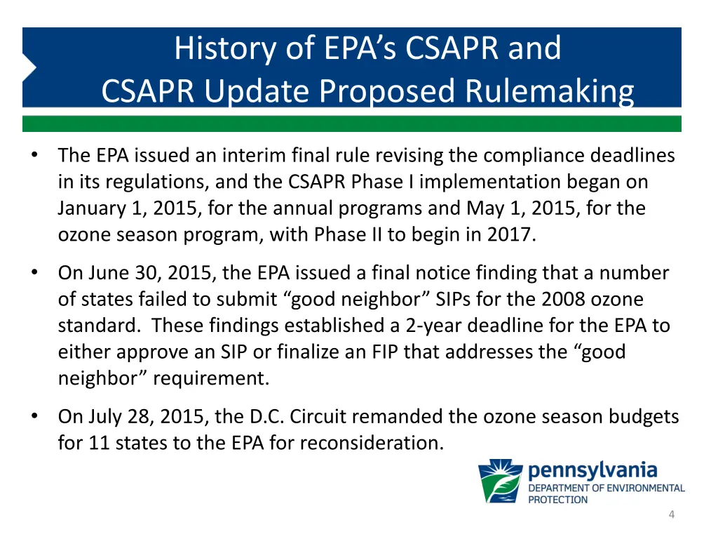 history of epa s csapr and csapr update proposed 2