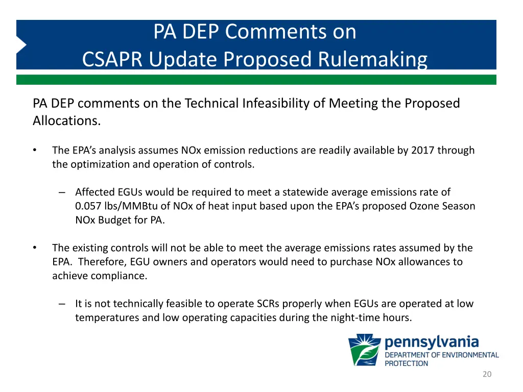 pa dep comments on csapr update proposed 4