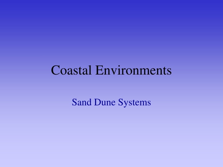 coastal environments