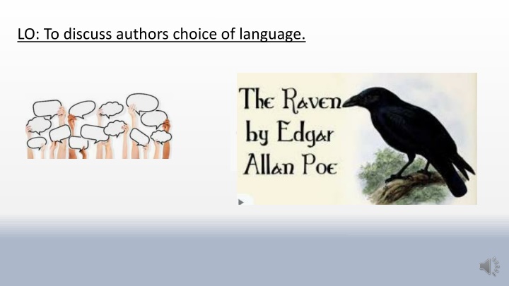 lo to discuss authors choice of language