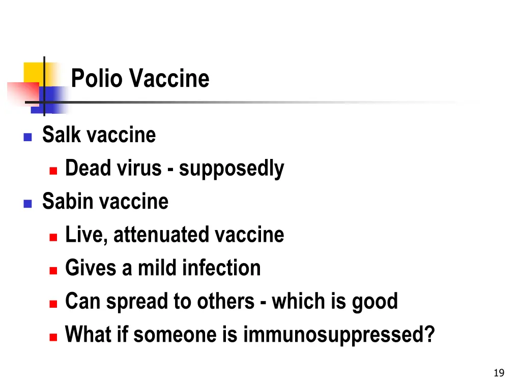 polio vaccine