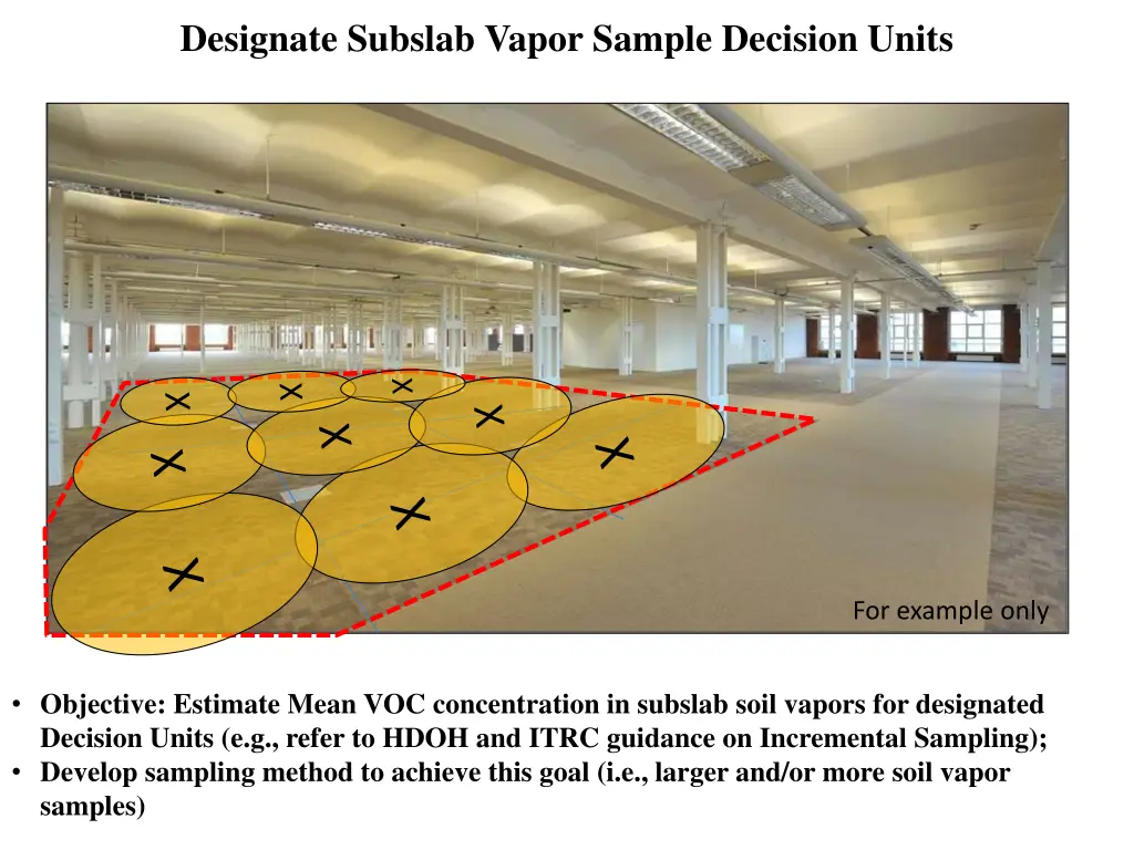 designate subslab vapor sample decision units