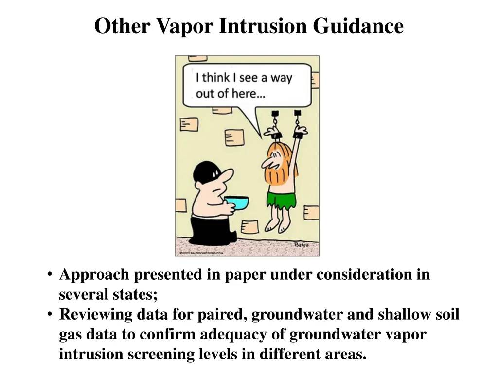 other vapor intrusion guidance