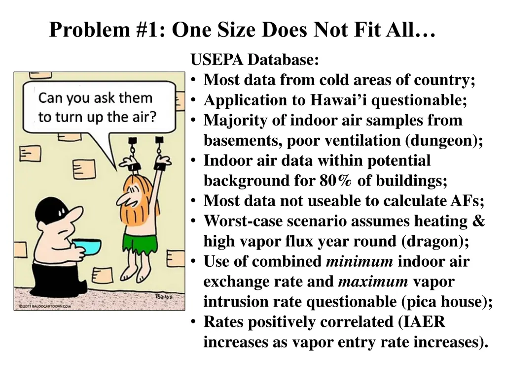 problem 1 one size does not fit all usepa