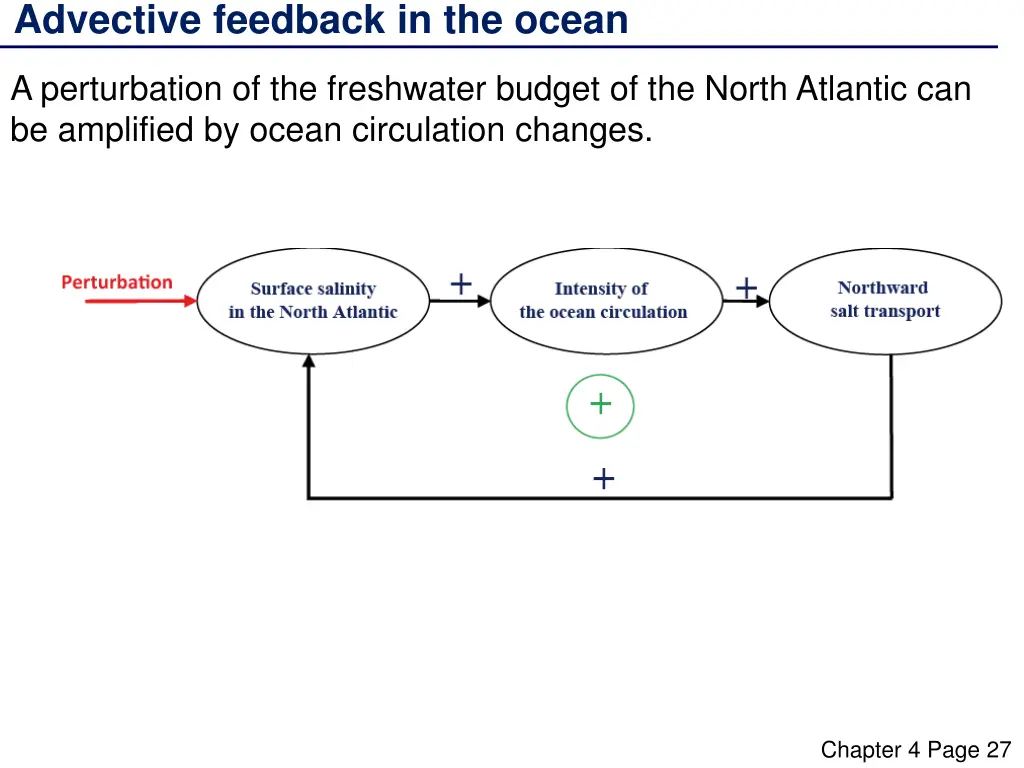 advective feedback in the ocean