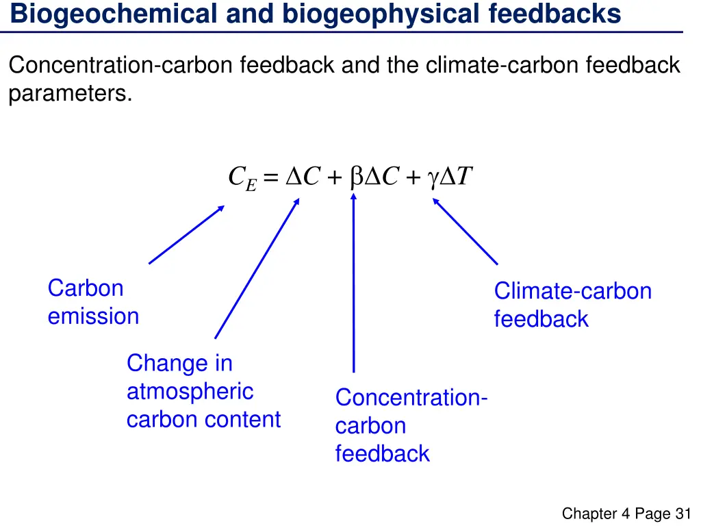 biogeochemical and biogeophysical feedbacks 3