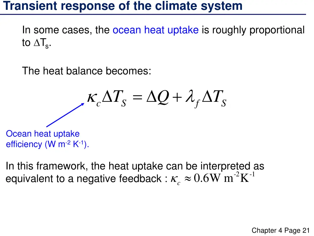 transient response of the climate system 2