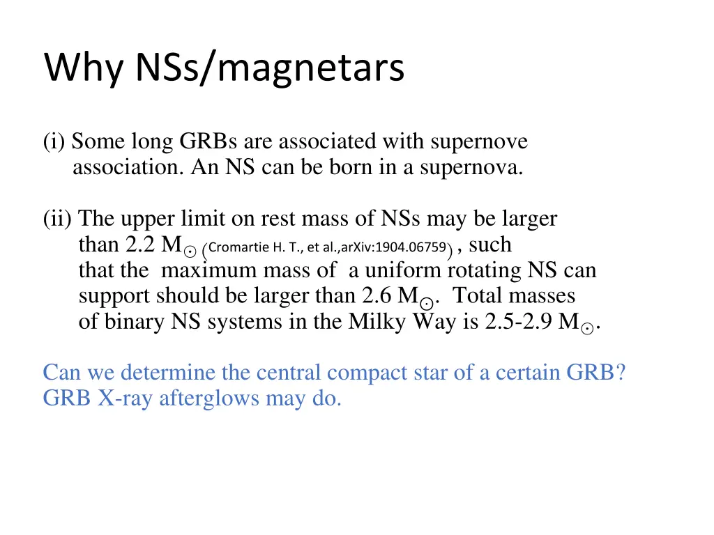 why nss magnetars