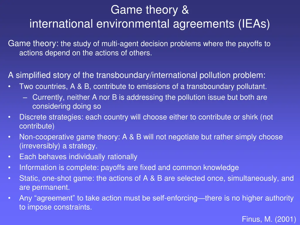 game theory 1