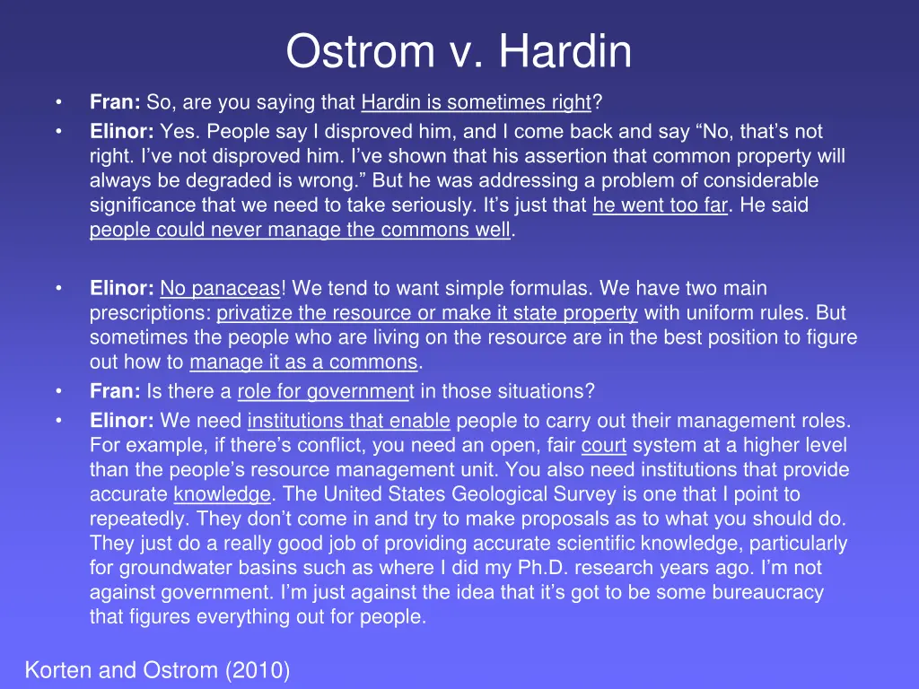 ostrom v hardin