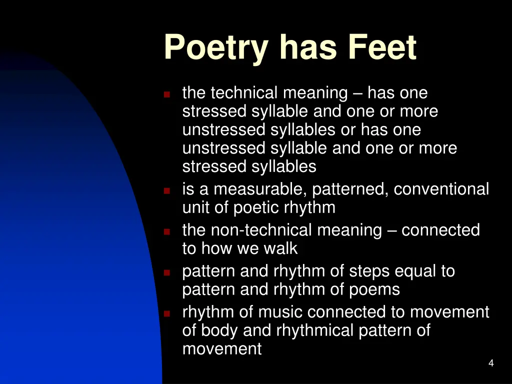 poetry has feet