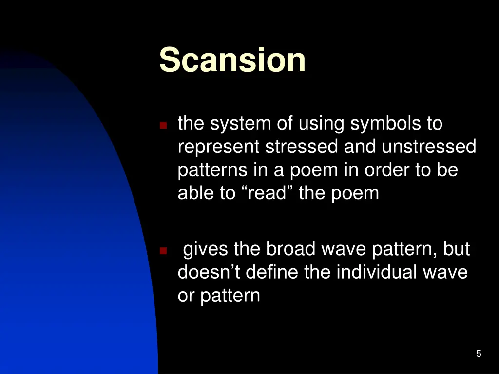 scansion