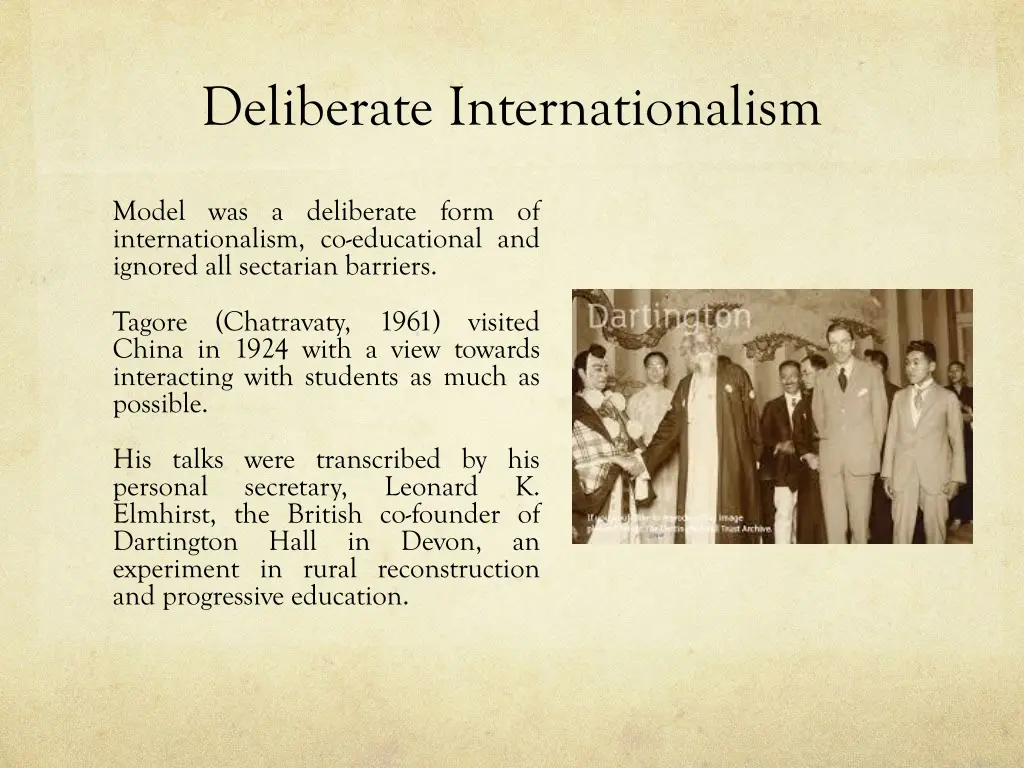 deliberate internationalism