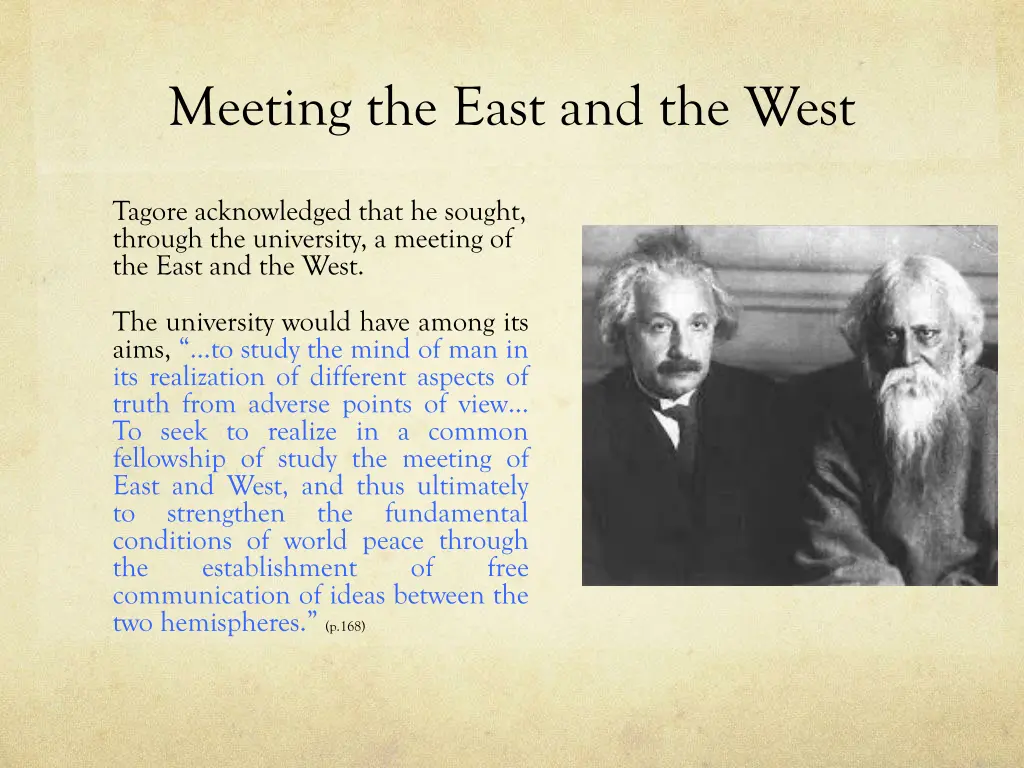 meeting the east and the west