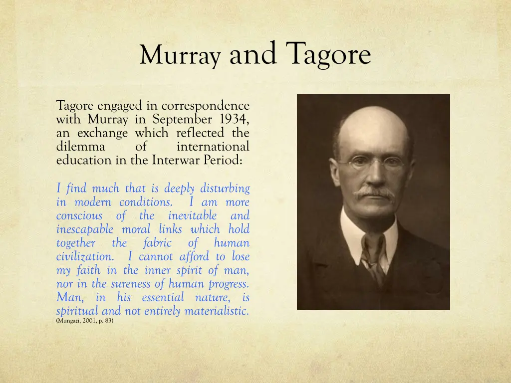 murray and tagore