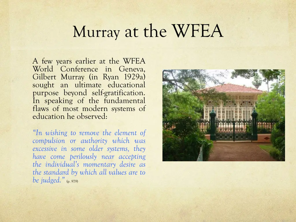 murray at the wfea