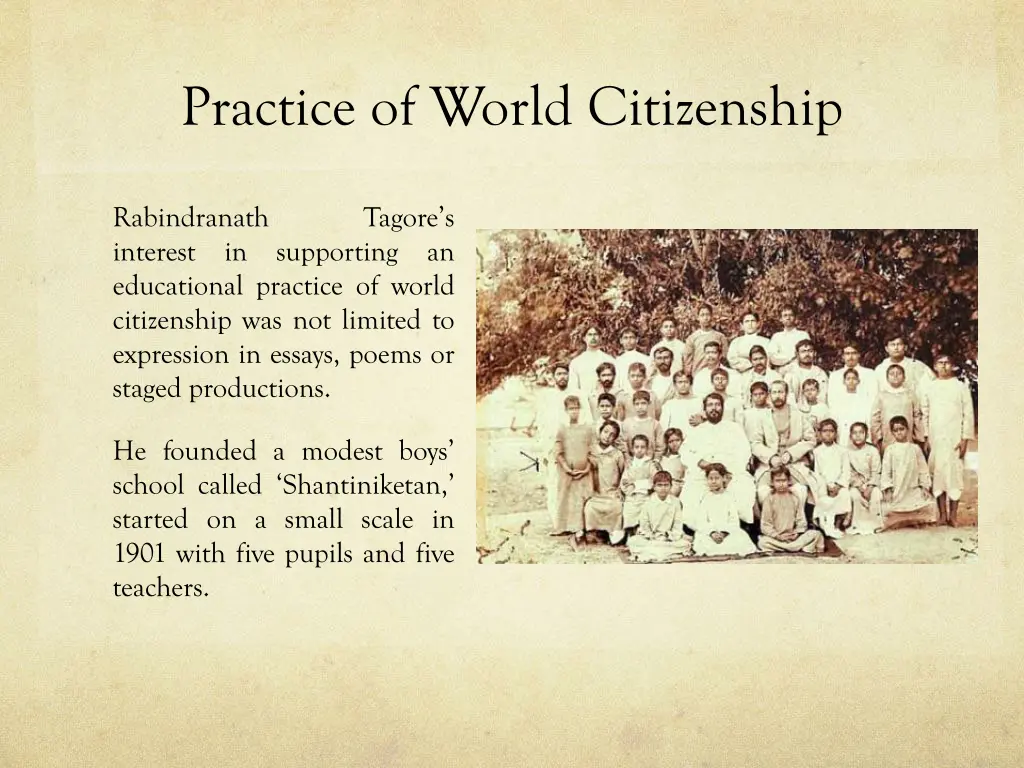 practice of world citizenship