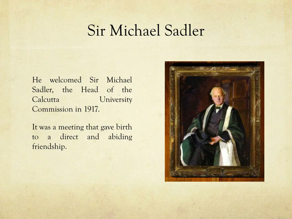 sir michael sadler