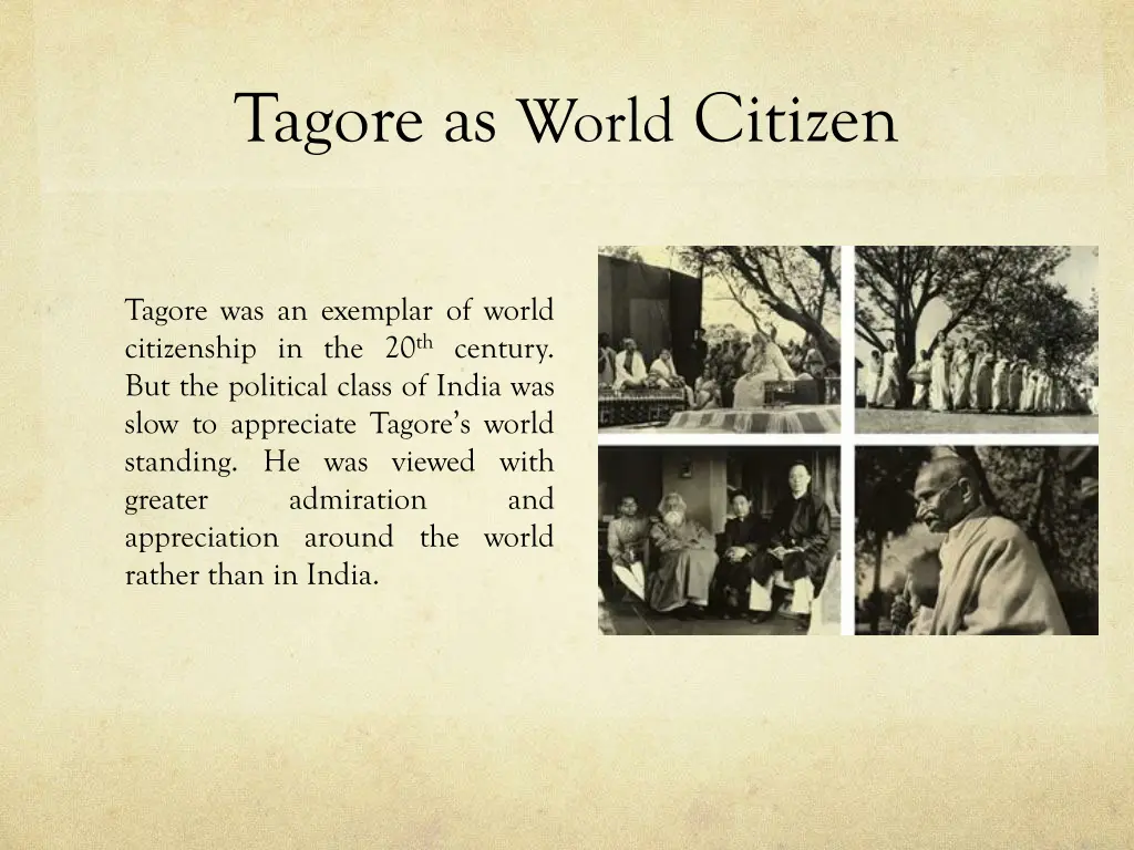 tagore as world citizen