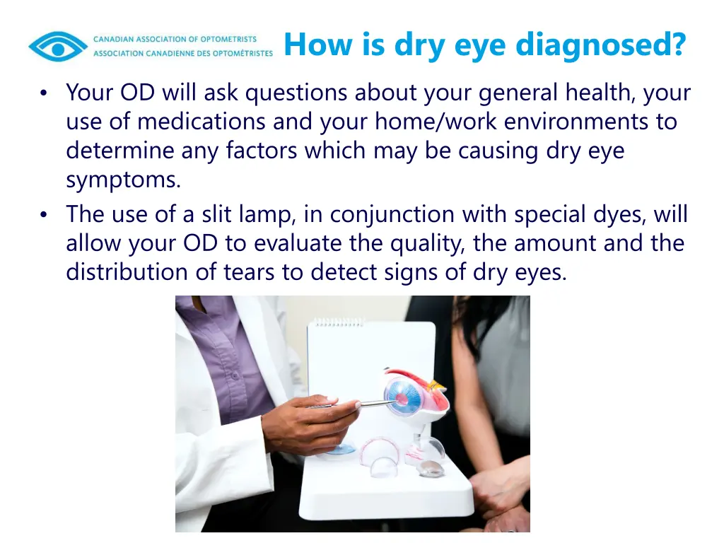 how is dry eye diagnosed 1