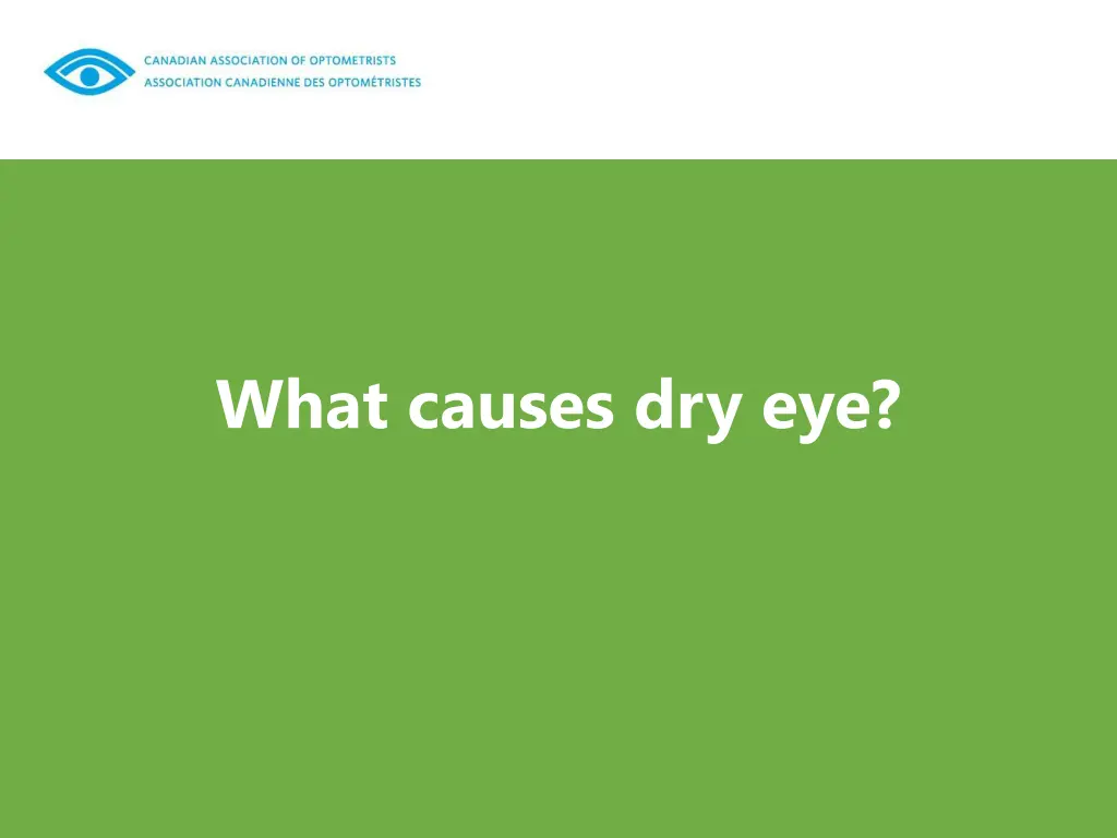 what causes dry eye