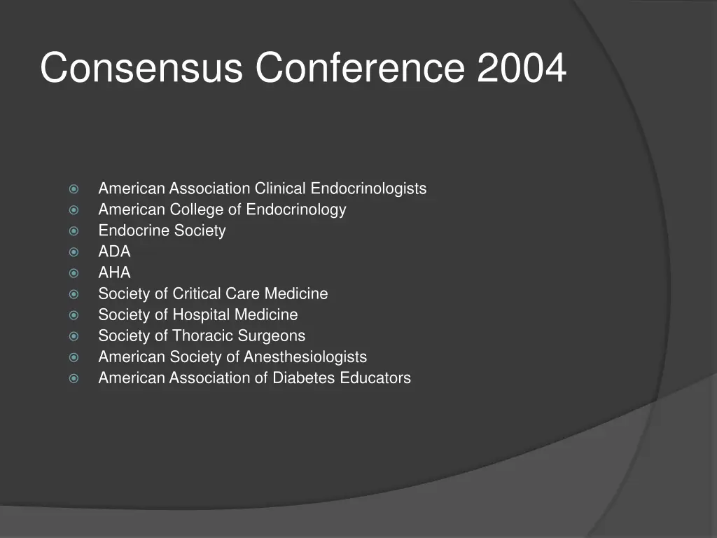 consensus conference 2004